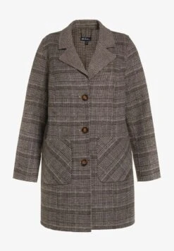 Ulla Popken Kurzmantel - Kastanjebruin -Ulla Popken 4489e918a00146fc8f98a4f7900ea566