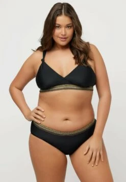 Ulla Popken SIERBANDJE, VERSTELBARE BANDJES - Bikini - Zwart -Ulla Popken 44d5232640fa434eb15fec3090f24452