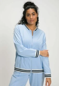 Ulla Popken Sweatjacke - Eisblau -Ulla Popken 454e9f6613294cc59a105bf154471674 1