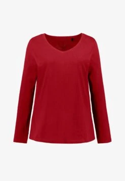 Ulla Popken LANGARM - Langarmshirt - Orange -Ulla Popken 4646f233a9a44f128da0891bd844f8d4