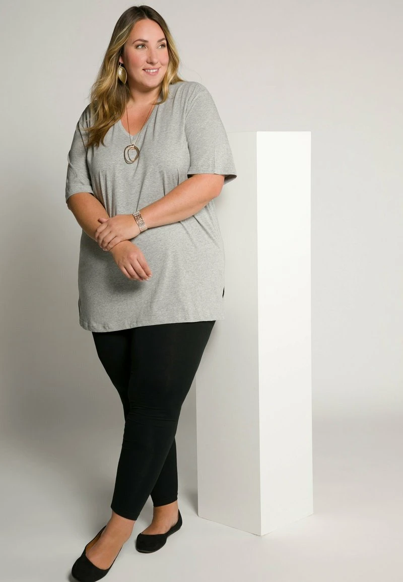 Ulla Popken ENGANLIEGENDE JERSEY - Leggings - Hosen - Schwarz 4 Ulla Popken ENGANLIEGENDE JERSEY - Leggings - Hosen - Schwarz – Bild 2