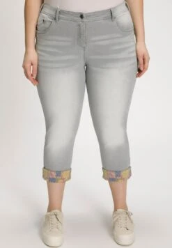 Ulla Popken AVEC IMPRIMÉ INTÉRIEUR - Jeans Slim Fit - Gris Beige -Ulla Popken 4789ae6017e0492ea8c98ee7fbf98c51 1