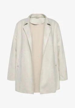 Ulla Popken OPEN FORM - Blazer - Gray Beige -Ulla Popken 4804e303e5e64d5fa411027397b9d1aa 1