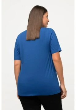 Ulla Popken RUNDHALSAUSSCHNITT - T-Shirt Basic - Grey Blue -Ulla Popken 480e5ecf8973476aa073592299e35e4a