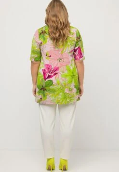 Ulla Popken RONDE HALS, KORTE MOUWEN - T-Shirt Print - Oudroze -Ulla Popken 481209d5886c42a39f8d6d0e97e02c51