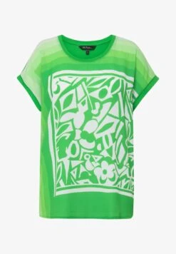 Ulla Popken IMPRIMÉ GRAPHIQUE COUPE DÉCOLLETÉ ROND - T-Shirt Print - Vert Pomme -Ulla Popken 485cc94cae42498e9c88c765de28e27e