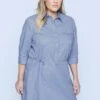 Ulla Popken BELLIEVA - Bluse - Blue Denim