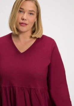 Ulla Popken Jerseykleid - Karminrot -Ulla Popken 4c511634b1da46afb9f424a824141265