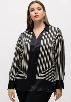 Ulla Popken LONG SLEEVE - Hemdbluse - Black -Ulla Popken 4d8021a27fc548179e69b2fcbf8c8a53 1