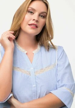 Ulla Popken Hemdbluse - Light Blue -Ulla Popken 4e1bc7a4064741328e288db3a63df039