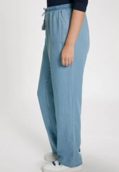 Ulla Popken Stoffhose - Blue Denim -Ulla Popken 4ed155e221c546f6ae4f2f017101385d
