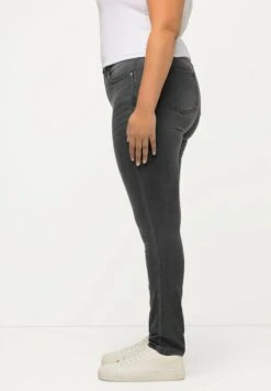 Ulla Popken GROSSE GRÖSSEN SARAH, 5-POCKET, HIG - Jeans Slim Fit - Grey Denim -Ulla Popken 4ee4c32409624f7c92fb8ad9516d73c7