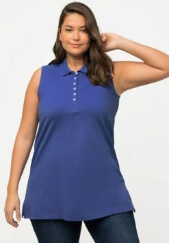 Ulla Popken REGULAR ÄRMELLOS - Poloshirt - Blue Purple 10 Ulla Popken REGULAR ÄRMELLOS - Poloshirt - Blue Purple -Ulla Popken 4ef1076dcbfe4afabdb242b93d09e14f