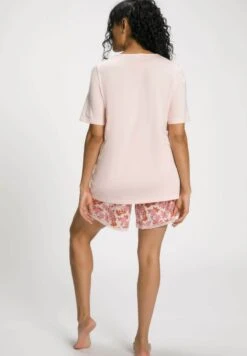 Ulla Popken DÉCOLLETÉ EN V MANCHES COURTES SET - Nachtwäsche Set - Rose -Ulla Popken 50127855937748e894739597cf6fe18f