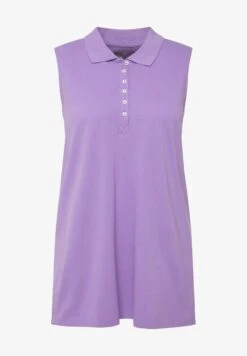 Ulla Popken REGULAR ÄRMELLOS - Poloshirt - Pale Lilac -Ulla Popken 51f8a5e9060e4148beff78125ac67595
