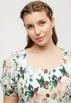 Ulla Popken MANCHES COURTES BOUFFANTES - Freizeitkleid - Turquoise Pâle 11 Ulla Popken MANCHES COURTES BOUFFANTES - Freizeitkleid - Turquoise Pâle -Ulla Popken 53e17a163fbd49f38e50e5410eda9525