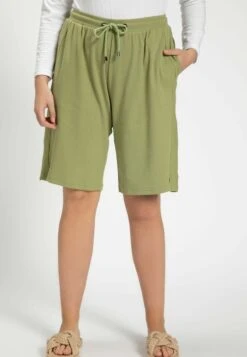 Ulla Popken WEITES BEIN ELASTIKBUND - Shorts - Salbei