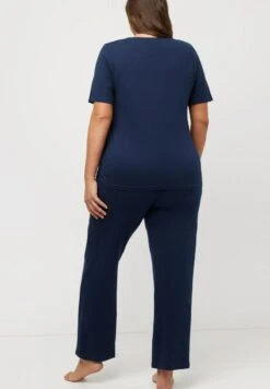 Ulla Popken Nachtwäsche Set - Nachtblau -Ulla Popken 54c1a7f095ee415ca3f4f6d9c6531856