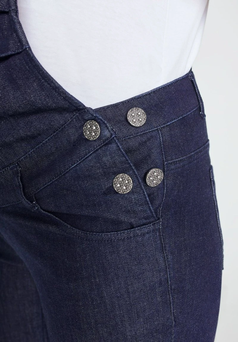 Ulla Popken Latzhose - Dark Blue Denim 8 Ulla Popken Latzhose - Dark Blue Denim – Bild 6