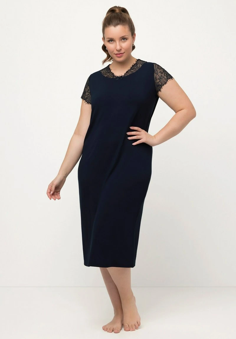 Ulla Popken Nachthemd - Night Blue 4 Ulla Popken Nachthemd - Night Blue – Bild 2