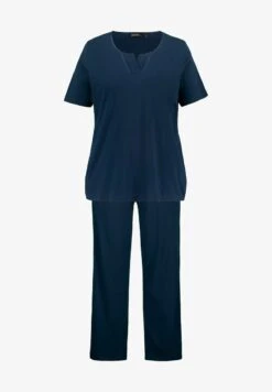 Ulla Popken Nachtwäsche Set - Nachtblau -Ulla Popken 584fbdae23144375ad0a67a516f885f8