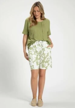 Ulla Popken Shorts - Light Green -Ulla Popken 58b9dcbd0a21461fbb0cff265f1557f9