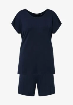 Ulla Popken MANCHES COURTES PAPILLON DÉCOLLETÉ RON SET - Nachtwäsche Set - Aigue Marine -Ulla Popken 591086762a094eeab8571da5c3d40a19