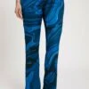 Ulla Popken Stoffhose - Stralend Blauw