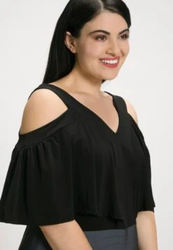 Ulla Popken LELIES, A-LIJN, V-HALS, MOUWLOOS - Maxikleid - Black, Dark Grey 10 Ulla Popken LELIES, A-LIJN, V-HALS, MOUWLOOS - Maxikleid - Black, Dark Grey -Ulla Popken 5999a289963f4218af59a763c99bcac2