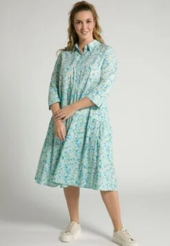 Ulla Popken Blusenkleid - Strahlendes Blau -Ulla Popken 59dc9d33ffcf41eebd5619cedc4bd3a5