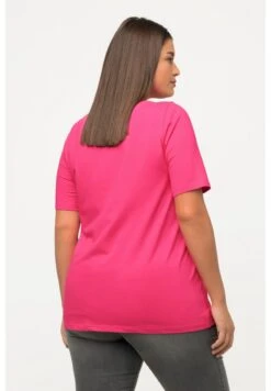 Ulla Popken RUNDHALSAUSSCHNITT - T-Shirt Basic - Pink Red -Ulla Popken 5b642b8d6b33473ea63e45b24a000576