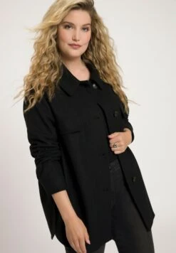 Ulla Popken Klassischer Mantel - Noir -Ulla Popken 5b7f99e707284d9ea9735a45176c662c