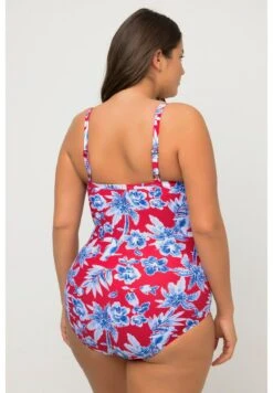 Ulla Popken IMPRIMÉ TOUCAN ET LARGES BORD - Badeanzug - Rouge -Ulla Popken 5b8d3c1eb98c49b5bffc1acea6ec19b4