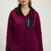 Ulla Popken Sweatjacke - Brombeere