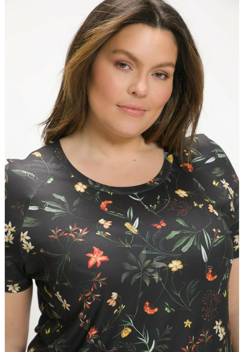 Ulla Popken T-Shirt Print - Schwarz 5 Ulla Popken T-Shirt Print - Schwarz – Bild 3