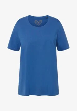 Ulla Popken RUNDHALSAUSSCHNITT - T-Shirt Basic - Grey Blue -Ulla Popken 5e4683ac9dec472794365b2b34c1a03a