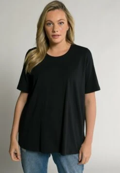 Ulla Popken RUNDHALSAUSSCHNITT - T-Shirt Basic - Schwarz -Ulla Popken 5e64e36105f240da82ce9f24fa1a34ae 1