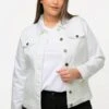 Ulla Popken Kapuzenpullover - Denim Blanc -Ulla Popken 5e890566322144c6ac19723c611d3cde