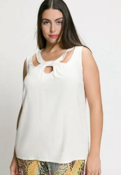 Ulla Popken Top - Schneeweiß -Ulla Popken 5ee8c9bcf7cb41f78fd399a074769197 1