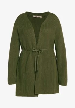 Ulla Popken Strickjacke - Moss Green -Ulla Popken 5fe86978fd084da0b8c246415d11dd75