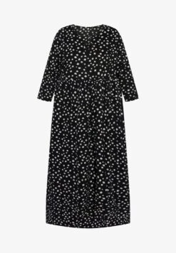 Ulla Popken Freizeitkleid - Dark Grey Floral Multi -Ulla Popken 6053d50bbf244be78bdefbb7f555ccdb