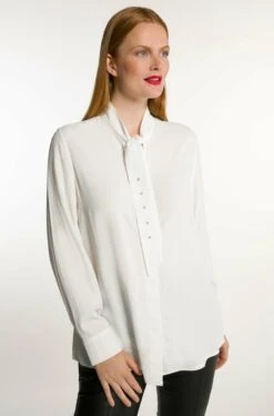 Ulla Popken Hemdbluse - Wollweiß