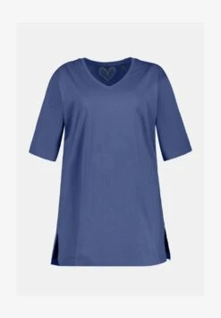 Ulla Popken T-Shirt Basic - Hellgrau Mélange -Ulla Popken 60adf37906154d1b9664149f6f8eeb07