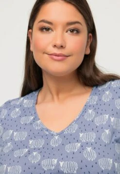 Ulla Popken Nachthemd - Purple Blue -Ulla Popken 60ca507f8df24b08819f8562beaea050