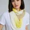 Ulla Popken Schlauchschal - Blassgelb