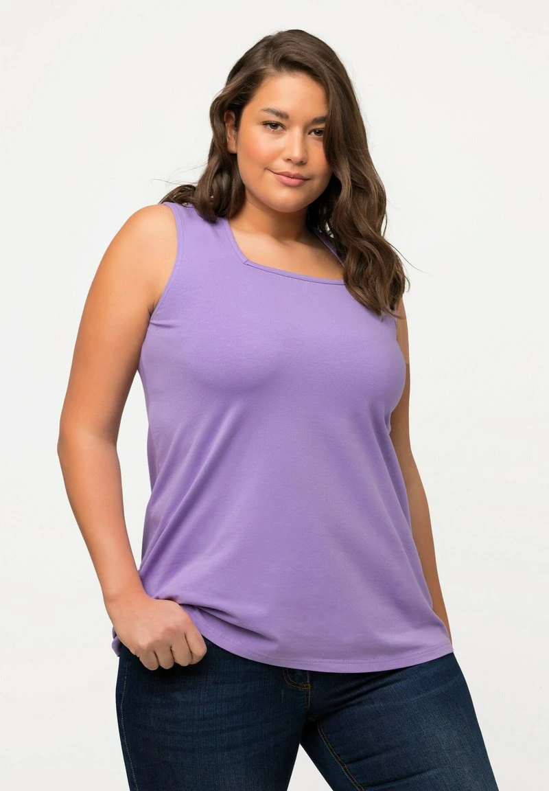 Ulla Popken CARREE AUSSCHNITT ÄRMELLOS - Top - Pale Lilac 5 Ulla Popken CARREE AUSSCHNITT ÄRMELLOS - Top - Pale Lilac – Bild 3