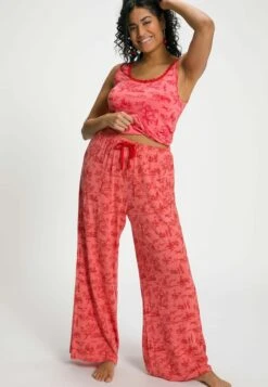 Ulla Popken Nachtwäsche Hose - Hellrot -Ulla Popken 61c8f3141c184bf9a578c2f871796de8