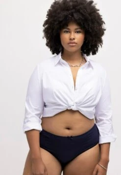 Ulla Popken Slip - White Black Dark Blue