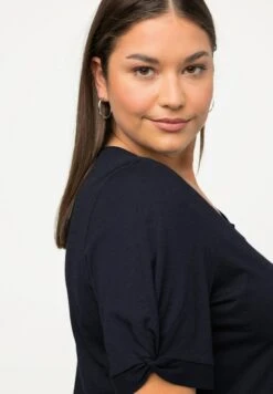 Ulla Popken T-Shirt Basic - Navy Blue -Ulla Popken 6316daa17a7d4688b961c21badb48eeb