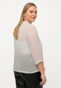 Ulla Popken Strickjacke - Gris Métal -Ulla Popken 631d84a8f10147508bd41d5876d99e1d